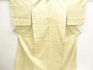 抽象模様織出し本真綿結城紬80亀甲単衣着物